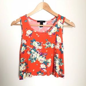 ❌SOLD❌☀️Forever 21 Floral Crop HOST PICK